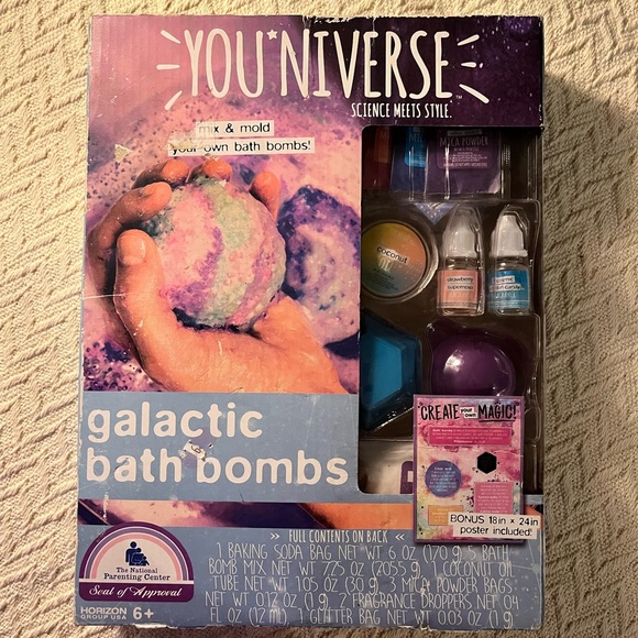 BNIB Youniverse Galactic Bath Bomb Set Craft Kit Christmas Gift Toy - Picture 3 of 9